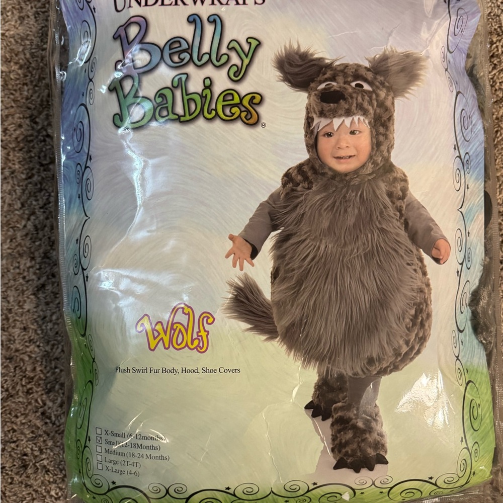 Belly Babies Wolf Costume - Gray